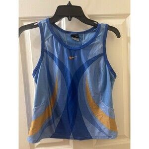 Nike Shirt Tank Youth Medium Blue Lightweight Active Athletic